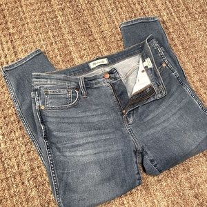 29P 10” high-rise skinny crop MADEWELL JEANS like new condition!